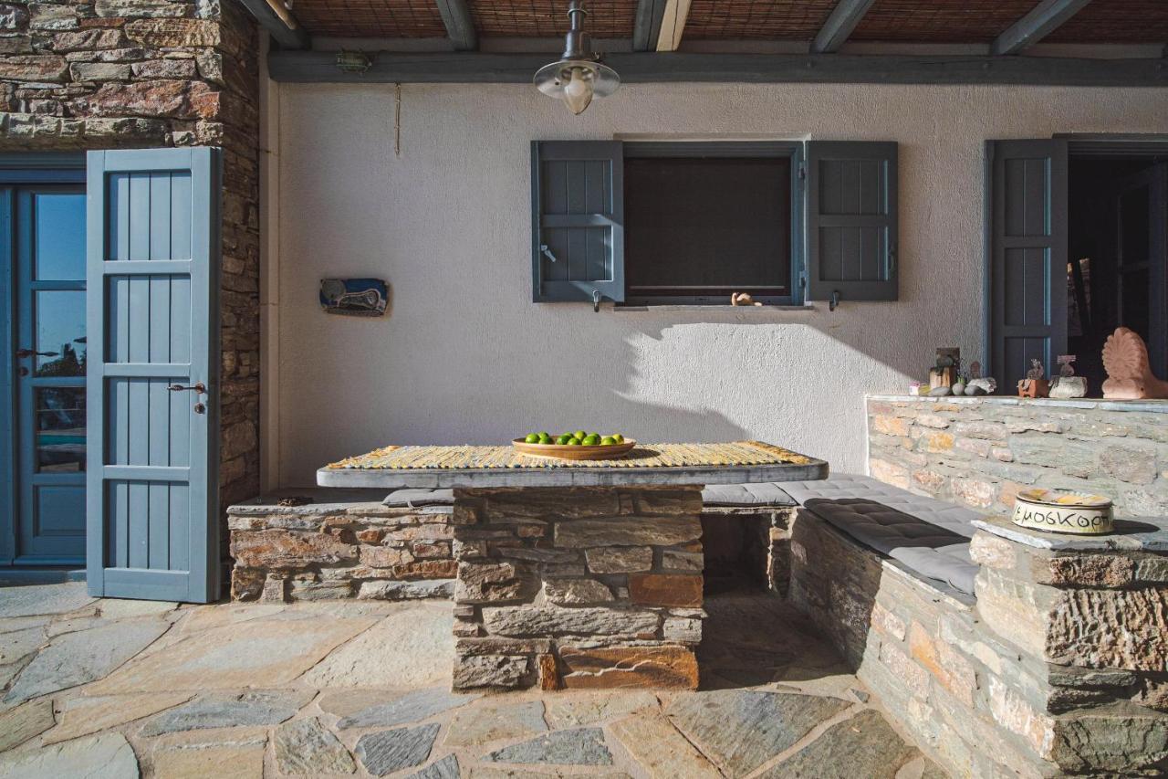 Вилла Kea Boho Luxury With Pool & Stunning Views Melissaki Экстерьер фото